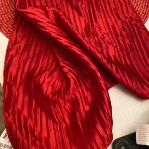 Pier 1 Red Satin Fabric